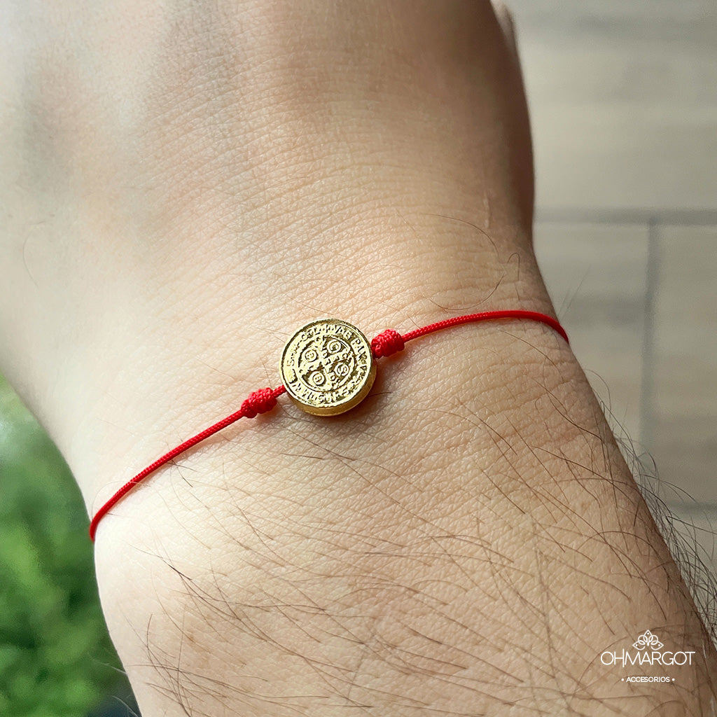 PULSERA PROTECCIÓN SAN BENITO VINTAGE HOMBRE