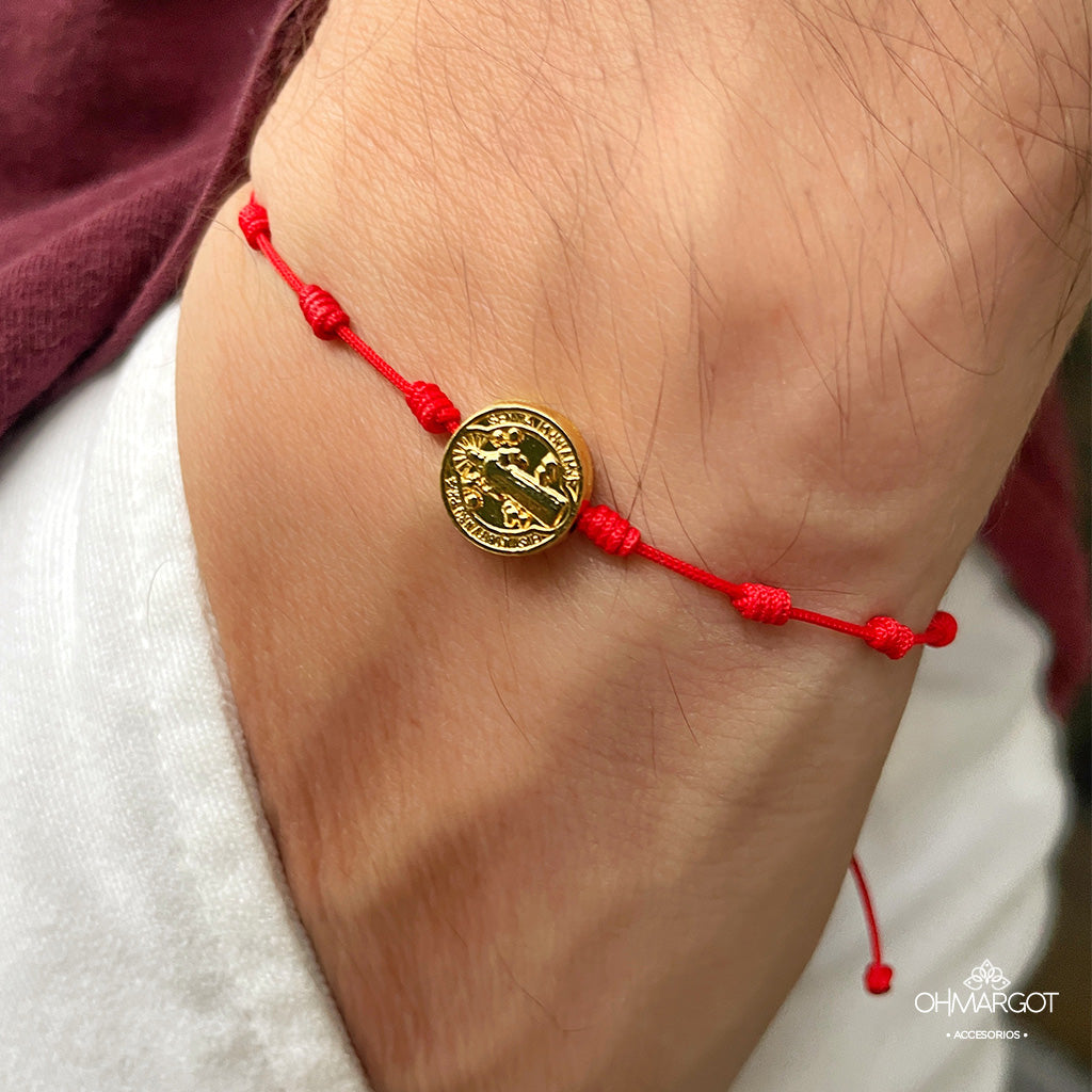 PULSERAS MEDALLA SAN BENITO