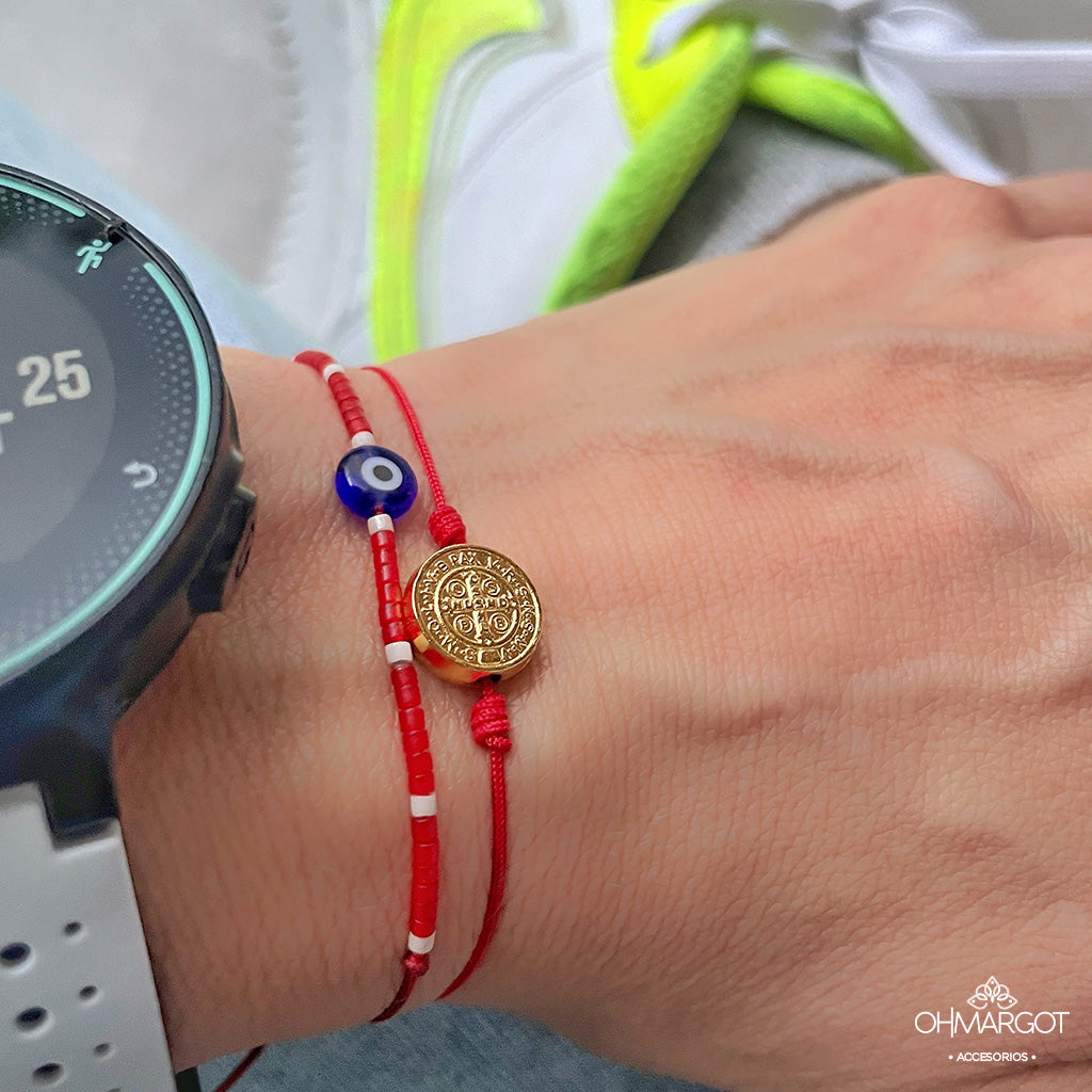 PULSERA PROTECCIÓN SAN BENITO VINTAGE MUJER