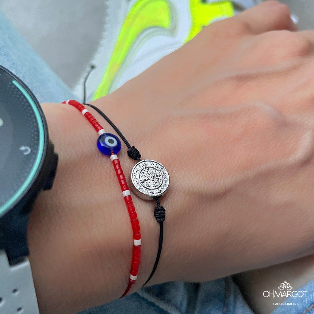 PULSERA PROTECCIÓN SAN BENITO VINTAGE MUJER