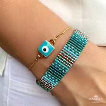 Cargar imagen en el visor de la galería, PULSERA MIYUKI AQUA BROWN
