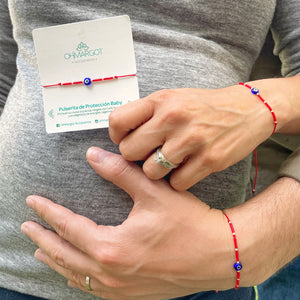 TRÍO PULSERAS PROTECCIÓN MAMÁ, BEBÉ Y PAPÁ